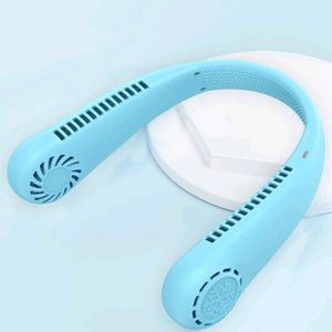 NEW Blue Rechargeable Neck Fan